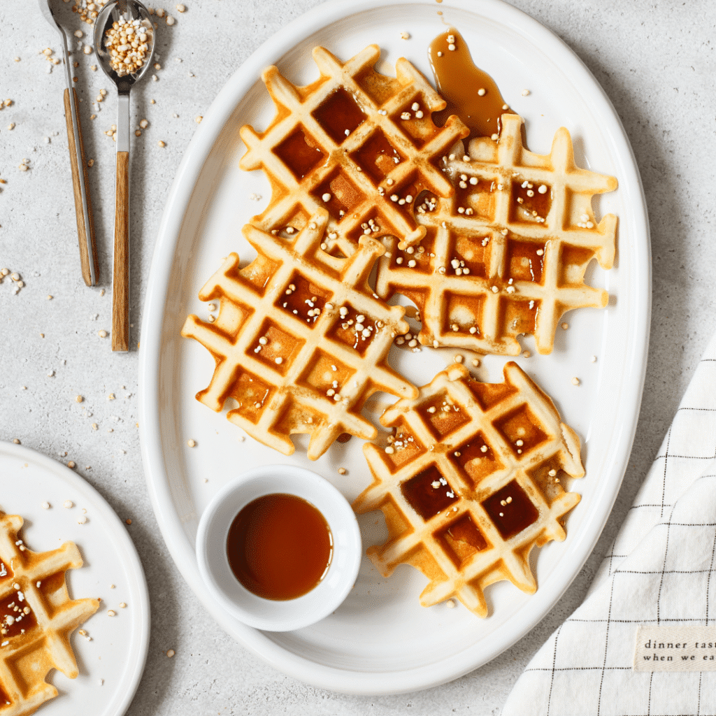 afbeelding voor Recept voor Brusselse wafels met Luxe wit