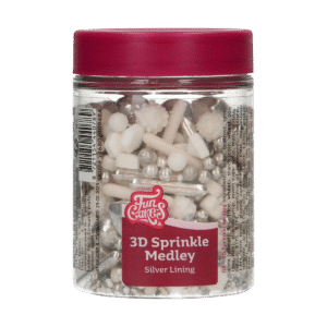 FunCakes 3D Sprinkle Medley - Silver Lining 70g