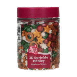 FunCakes 3D Sprinkle Medley Mistletoe Kisses 70 g