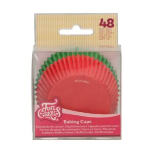 FunCakes Baking Cups Rood / Groen pk/48
