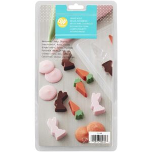 Wilton Silicone Candy Mold - Mini Bunny & Carrot