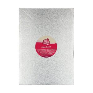 FunCakes Cake Board Rechthoek 40,6 x 30,5 cm - Zilver