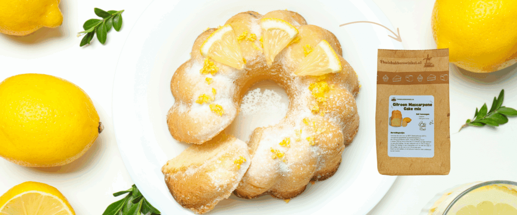 afbeelding voor Recept voor Citroen- Mascarpone cake