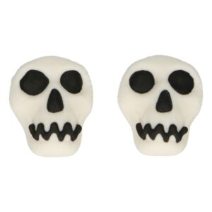 FunCakes Fondant Decoratie - Doodshoofden - Set/8