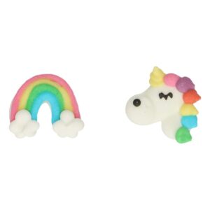 FunCakes Suiker Decoratie - Eenhoorn - Set/12