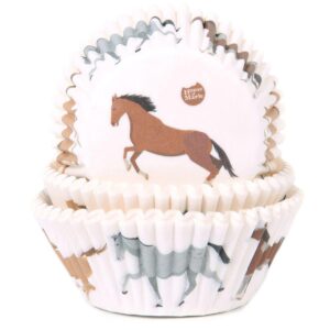 House Of Marie Baking Cups - Paarden pk/50