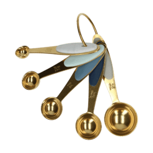 Wilton Gouden Metalen Maatlepels 5 stuks