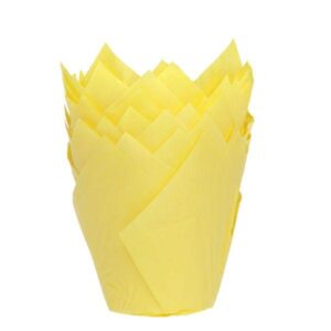 House Of Marie - Muffin Cups - Tulp Geel pk/36