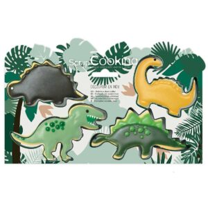 ScrapCooking Cookie Cutter Dino Set/4
